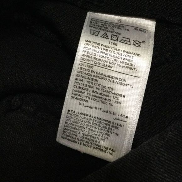 Old Navy Super Skinny Black Denim Mid Rise Jeggings Size 6 - Picture 12 of 14